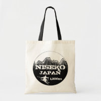 Niseko Japan Schwarz-weiße Skitasche