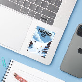 Niseko Japan Ski Print Aufkleber (Laptop mit iPhone)