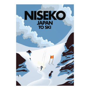 Niseko Japan Ski Print Fotodruck