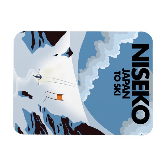 Niseko Japan Ski Print Magnet (Horizontal)
