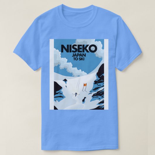 Niseko Japan Ski Print T-Shirt (Design vorne)