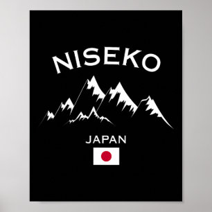 Niseko Japan Ski Resort Hokkaido Japanischer Berg Poster