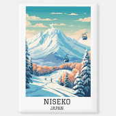 Niseko Japan Winterreise Magnet (Vorderseite)