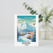 Niseko Japan Winterreise Postkarte (Stehend Vorderseite)