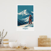 Niseko Kunstposter - Skiposter Japan 1 Poster (Küche)