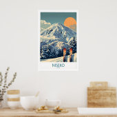 Niseko-Wandkunst-Ski-Poster 1 Poster (Küche)