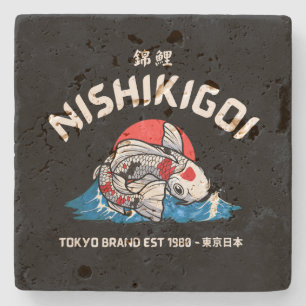 Nishikigoi 錦鯉 steinuntersetzer