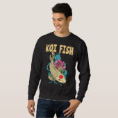 Nishikigoi Japanisch Traditioneller Koi Fisch Koi Sweatshirt (Vorne ganz)