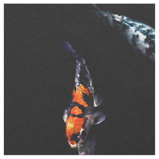 Nishikigoi Koi Färbungs-Fische Stoff (Nahaufnahme)