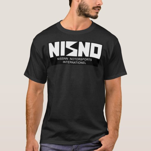 NISNO Anfangs D NISMO Old Logo Spoof White Classic T-Shirt (Vorderseite)