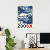 NISSAN 200SX POSTER (Heimbüro)