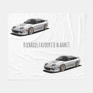 Nissan 240sx handgezeichnete Kunstwerke Fleecedecke