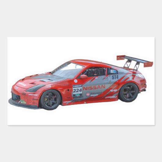 Nissan 350z High-Definition-Sticker Cutout Rechteckiger Aufkleber (Vorderseite)