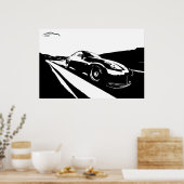 Nissan 350z Rolling Shot Poster (Küche)