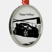 Nissan 370Z Silbernes Ornament (Rechts)
