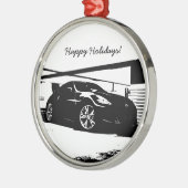 Nissan 370Z Silbernes Ornament (Links)