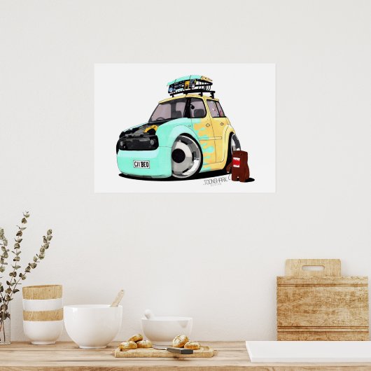 Nissan Cube vs domo Poster (Küche)