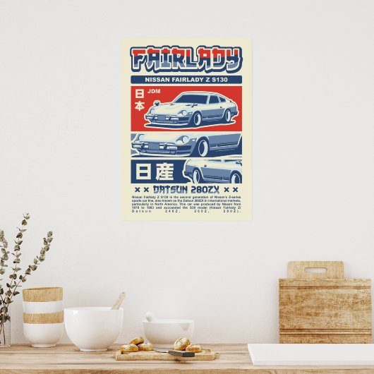 Nissan Fairlady Z S130 Poster (Küche)