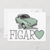 Nissan Figaro Emerald Green Postkarte (Vorne/Hinten)