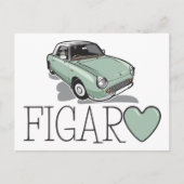 Nissan Figaro Emerald Green Postkarte (Vorderseite)