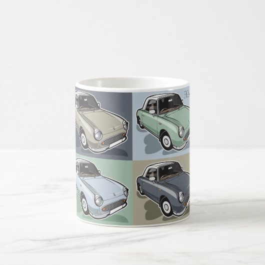 Nissan Figaro in vier Farben Kaffeetasse (Mittel)