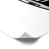 Nissan Figaro Karikatur rot Poster (Ecke)