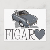 Nissan Figaro Lapiz Gray Postkarte (Vorderseite)