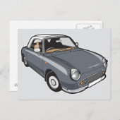 Nissan Figaro Lapiz Gray Postkarte (Vorne/Hinten)