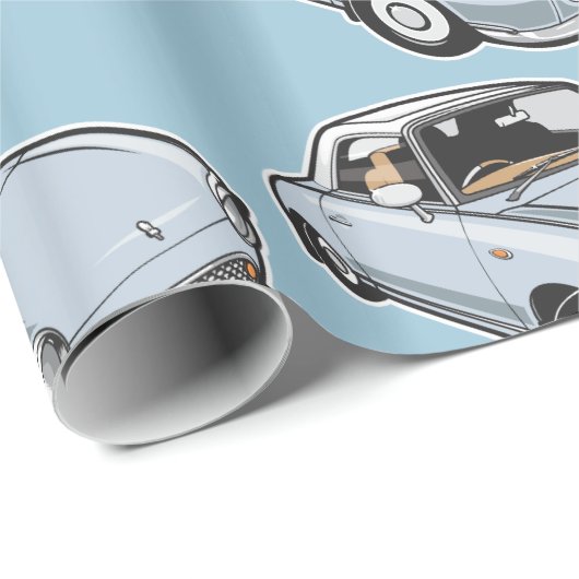 Nissan Figaro Pale Aqua Geschenkpapier (Rolleneckpunkt)