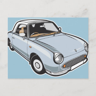 Nissan Figaro Pale Aqua Postkarte