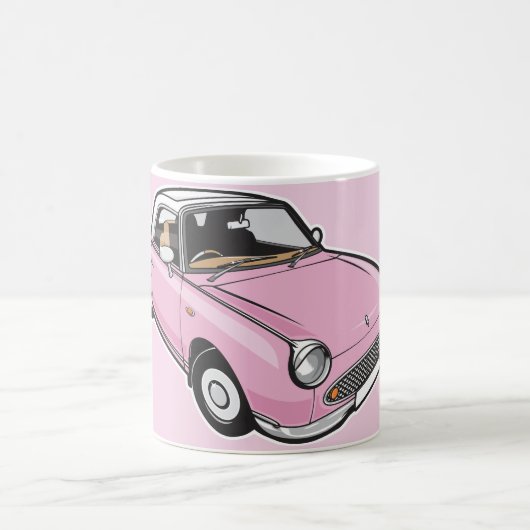 Nissan Figaro-Rosa Kaffeetasse (Mittel)