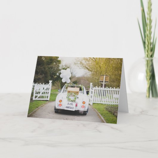 Nissan Figaro Wedding Car Karte (Vorderseite)