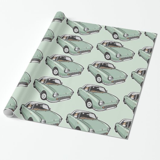 Nissan Figarosmaragdgrün Geschenkpapier (Ungerollt)