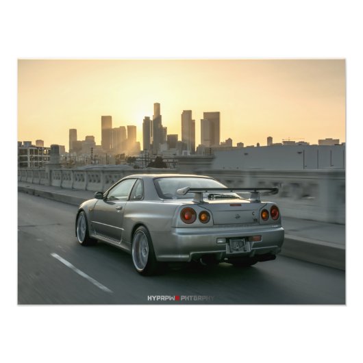 NISSAN GT-R34 SKYLINE IN LOS ANGELES FOTODRUCK (Vorne)