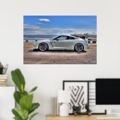 Nissan GT-R in der Paradise Cove Poster (Heimbüro)