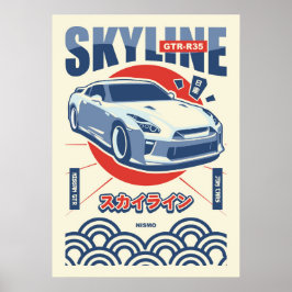 Nissan GTR R35 Poster