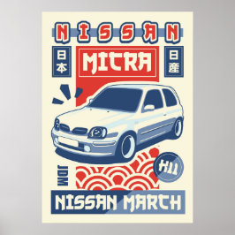 Nissan Micra K11 Poster