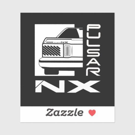 Nissan Pulsar NX Sticker (Blatt)