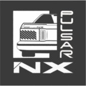 Nissan Pulsar NX Sticker (Vorderseite)