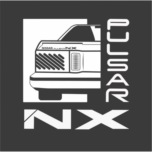 Nissan Pulsar NX Sticker (Vorderseite)