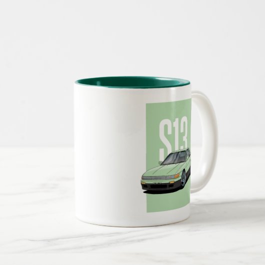 Nissan Silvia S13 Zweifarbige Tasse (VorderseiteRechts)