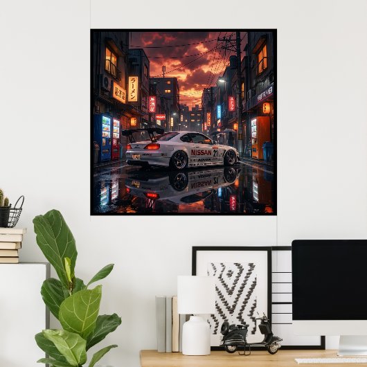 Nissan Silvia S15 JTCC Poster (Heimbüro)