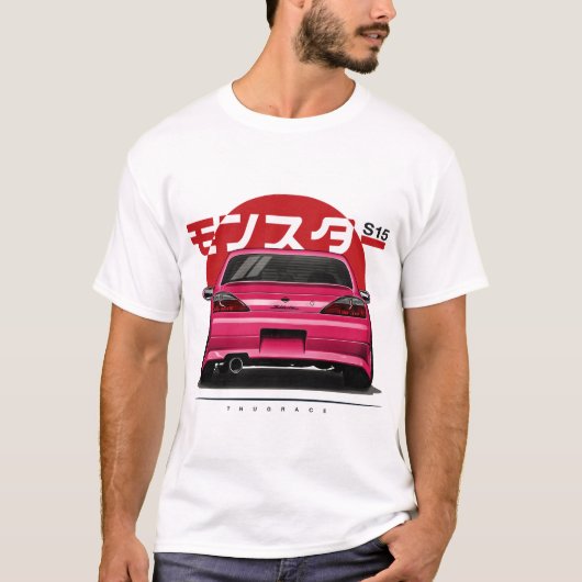 Nissan Silvia S15 Spec R Aero SR20DET JDM Auto T-Shirt (Vorderseite)