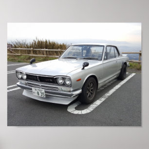 NISSAN SKYLINE 1971 GT-R 2000 POSTER