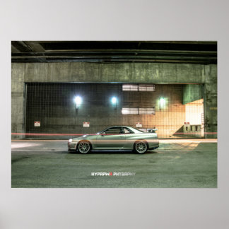 Nissan Skyline GT-R34 in Downtown Los Angeles Poster