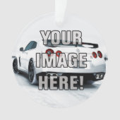 Nissan Skyline GT-r "addieren Ihr Foto! " Ornament (Vorderseite)
