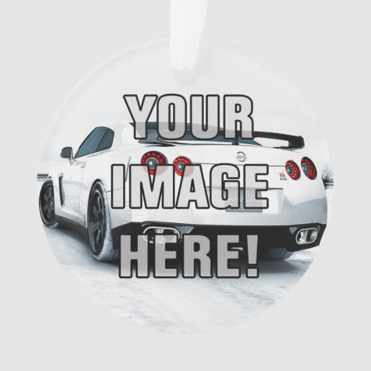 Nissan Skyline GT-r "addieren Ihr Foto! " Ornament (Vorderseite)