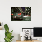 Nissan Skyline GT-R R34 in Downtown Los Angeles Poster (Heimbüro)
