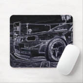 Nissan Skyline GT-r R34 Mousepad (Mit Mouse)