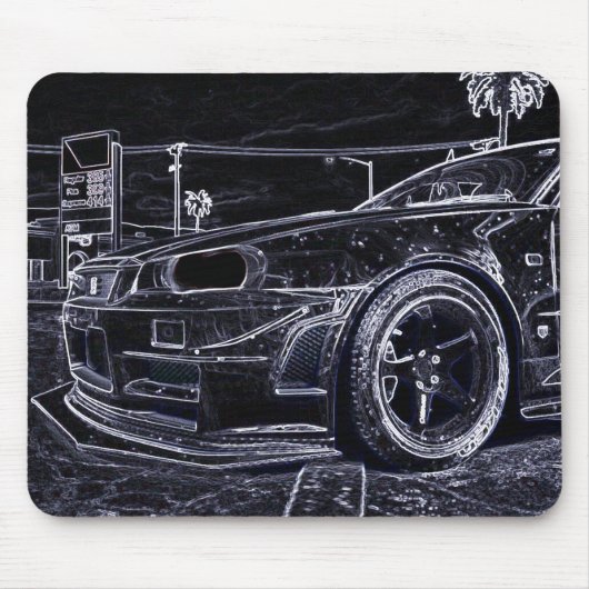 Nissan Skyline GT-r R34 Mousepad (Vorne)